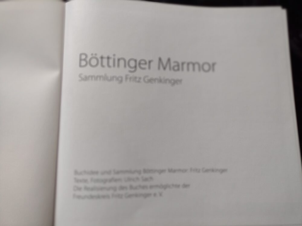 Böttinger Marmor, Sammlung Fritz Genkinger