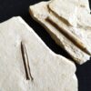 Zwei Belemniten, Hibolithes semisulcatus, Malm, Plattenkalk, Nusplingen