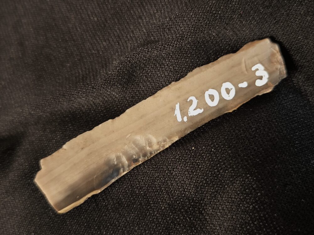 sehr schöne Silexklinge, Neolithikum bei Würzburg