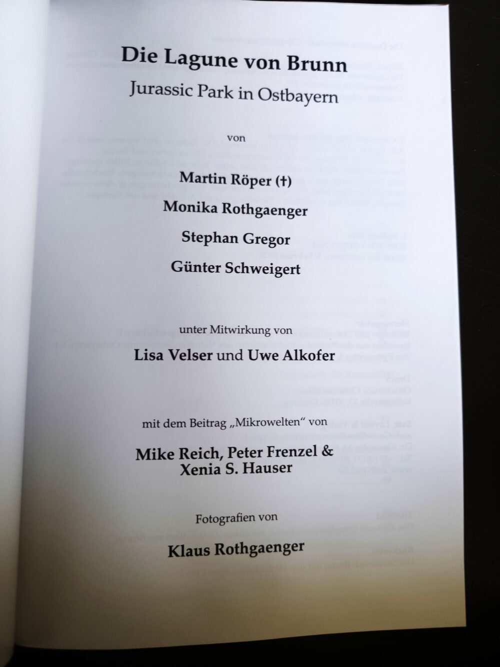 Neuerscheinung!! Die Lagune von Brunn, Jurassic Park in Ostbayern